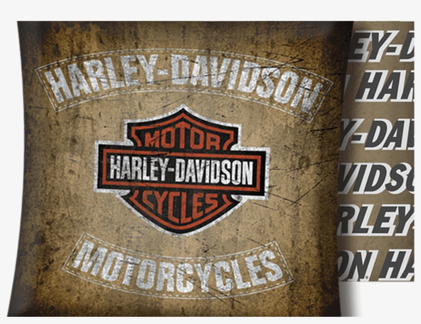Harley Davidson Bar & Shield Indoor/outdoor Pillow - Harley Davidson, transparent png