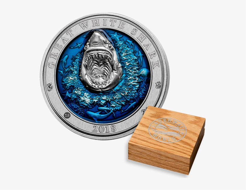 Pure Silver Ultra-high Relief Coin - Coin Shark, transparent png