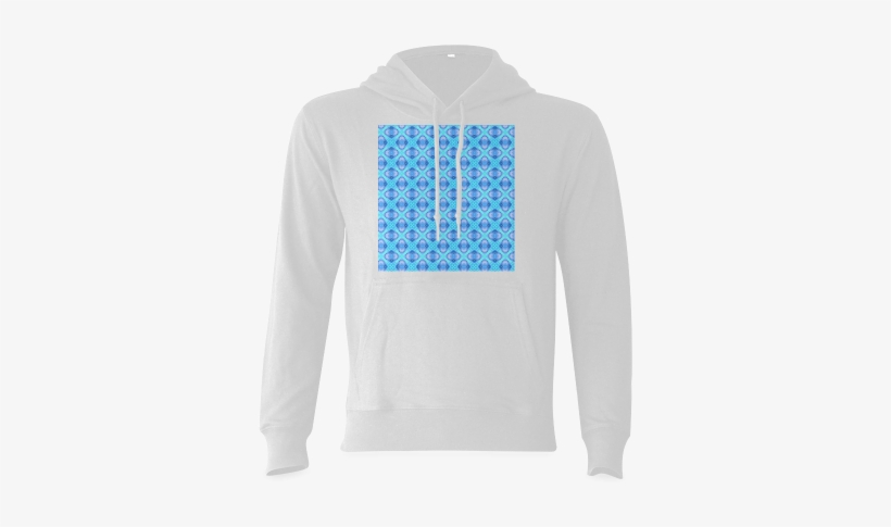 Abstract Circles Arches Lattice Aqua Blue Gildan Hoodie - Sweatshirt, transparent png