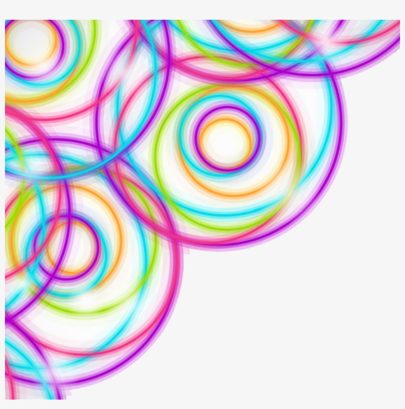 Ftestickers Overlay Corner Border Circles Abstract, transparent png