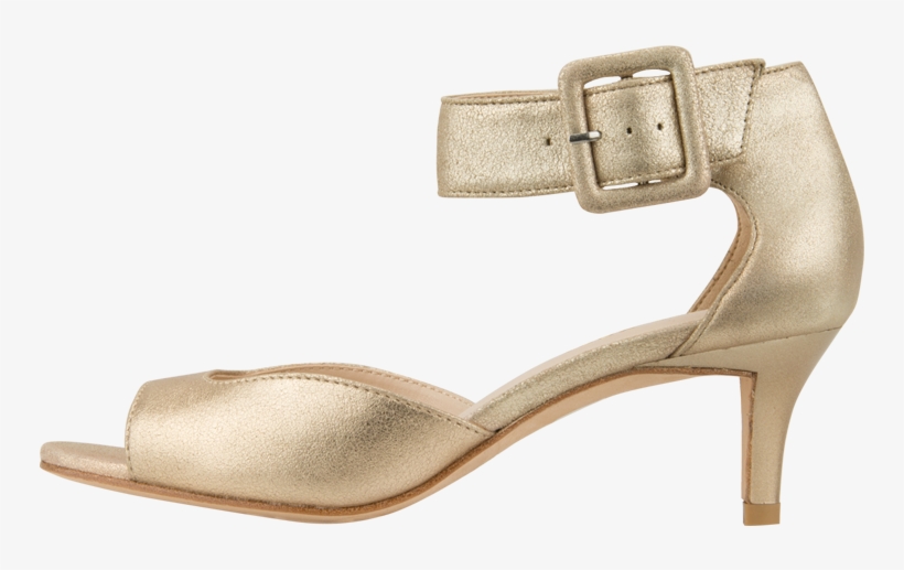 Berlin - Silver Dress Sandals Low Heel, transparent png