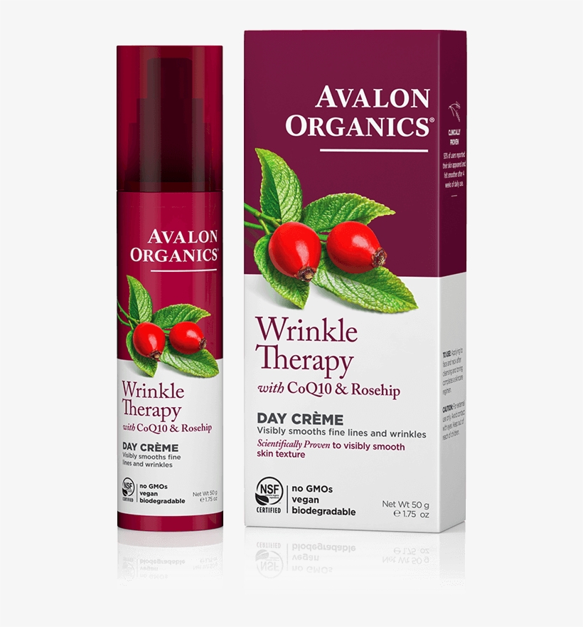 Wrinkle Free Day Cream - Avalon Organics Wrinkle Therapy Night Cream, transparent png