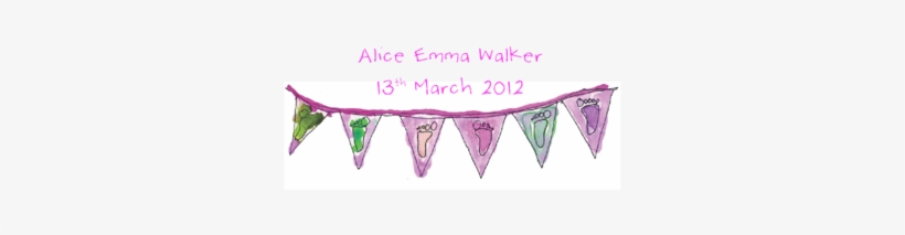 Pink Bunting Feet - Paper, transparent png