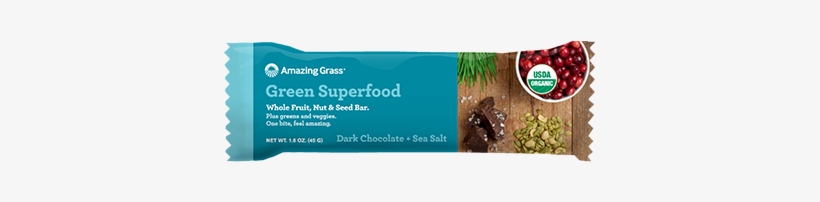 Organic Superfood Bars - Amazing Grass - Organic Green Superfood Energy Bar, transparent png