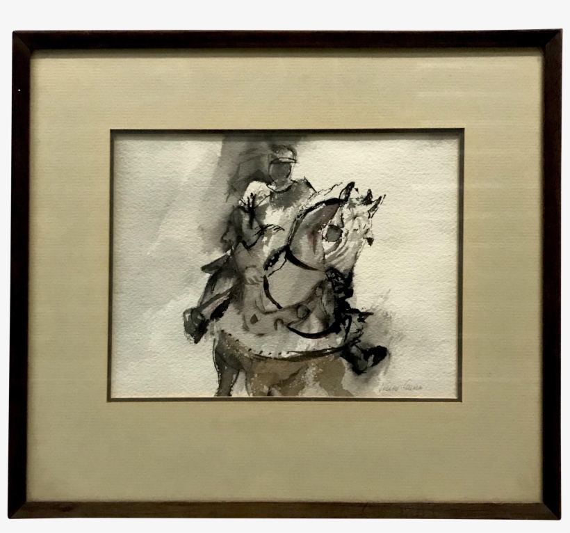 Clipart Transparent Framed Equestrian Chairish - Picture Frame, transparent png