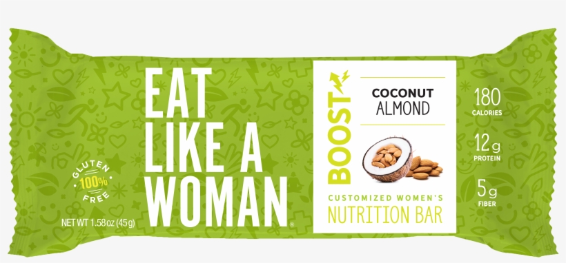 Coconut Almond, 12-pack - Eat Like A Woman Bar, transparent png