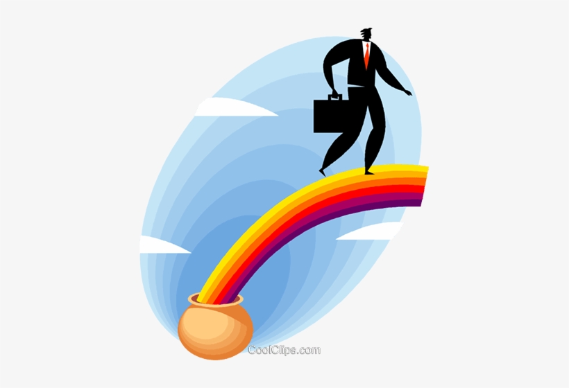Pot Of Gold At The End Of The Rainbow Royalty Free - Pote De Ouro No Final Do Arco Íris, transparent png