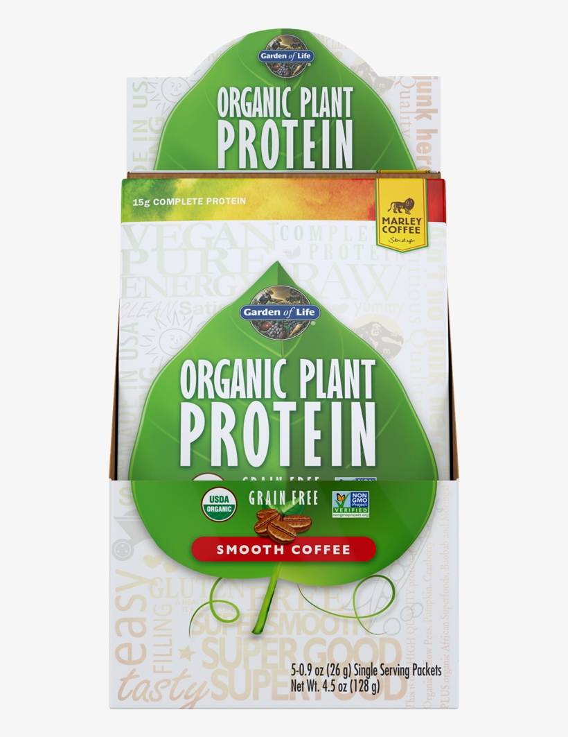 Garden Of Life - Organic Plant Protein Grain Free Smooth, transparent png