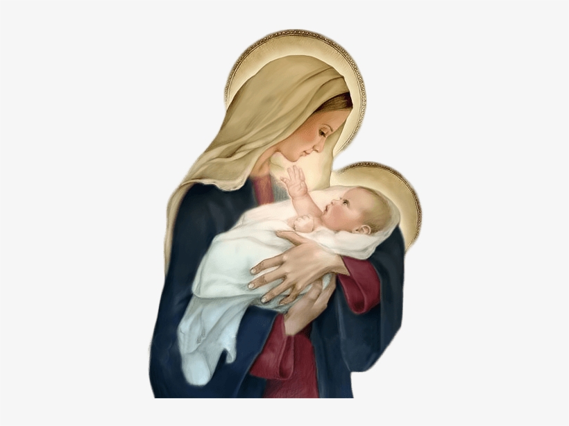 Christianity - Mother Mary With Jesus Png, transparent png