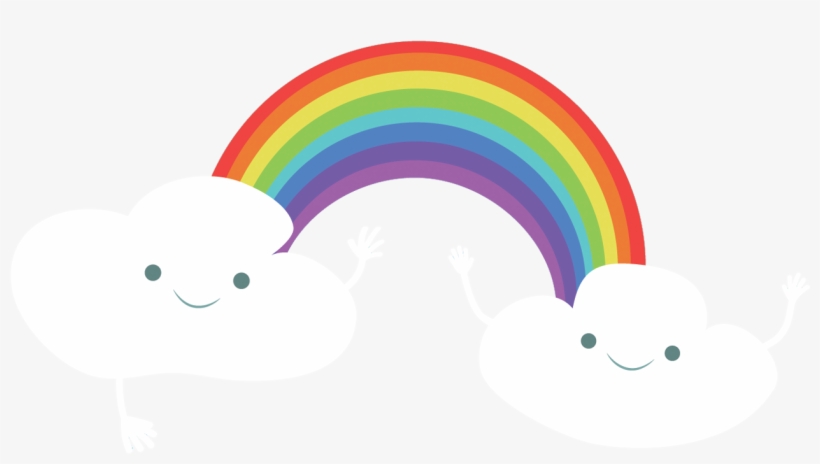 Rainbow Euclidean Vector Cloud - Weather Forecasting, transparent png