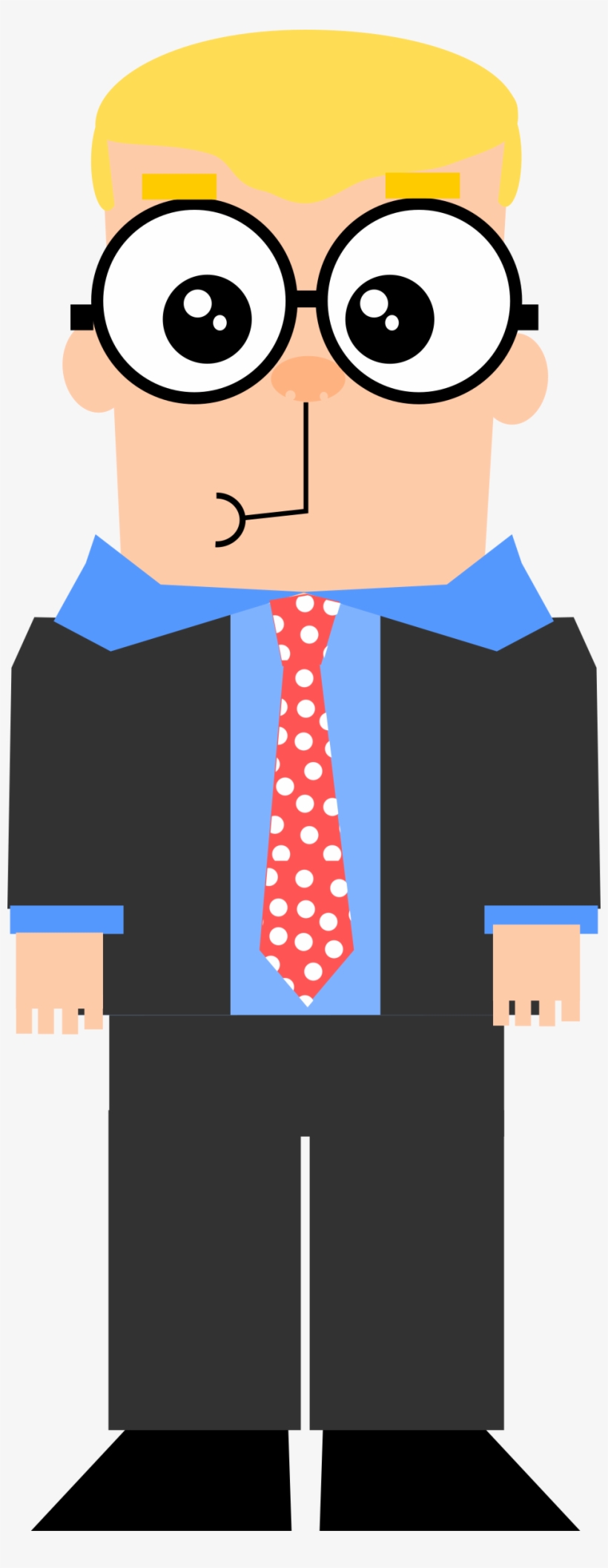 Glasses Clipart Chasma - Hombre Animado Con Lentes, transparent png