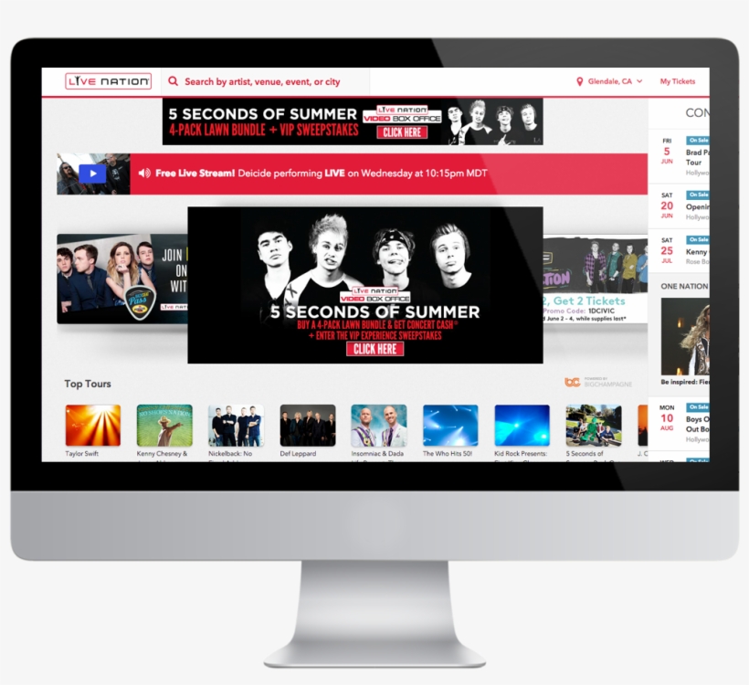 Live Nation Video Box Office - Juicer, transparent png
