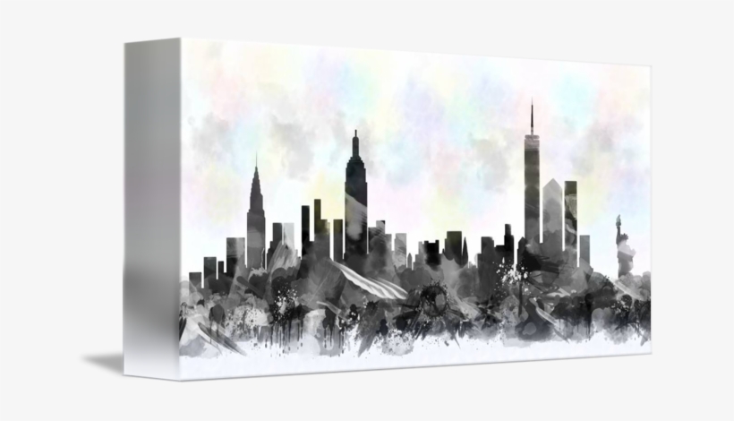 Skyline Watercolor By Mary - New York City Watercolor, transparent png