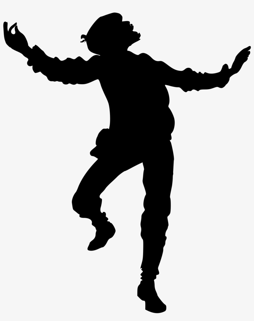 Medium Image - Dancing Man Silhouette, transparent png