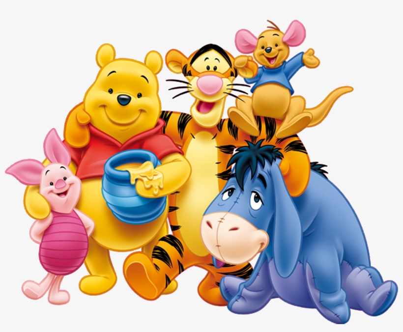 Winnie The Pooh Crew, transparent png