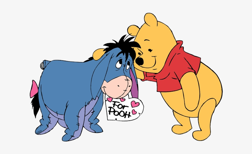 Disney Valentine - Disney Winnie The Pooh And Friends Giant Wall Stickers, transparent png