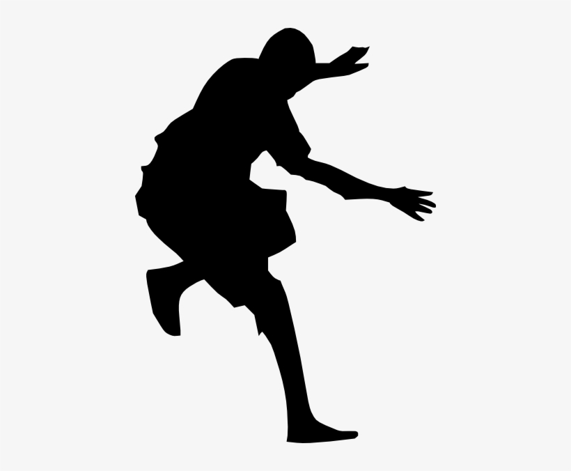 Man Jumping Silhouette Clip Art - Person Jumping Silhouette Png, transparent png