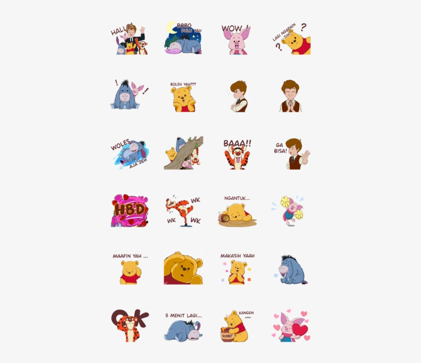 Winnie The Pooh × Vithita Animation - Sticker, transparent png