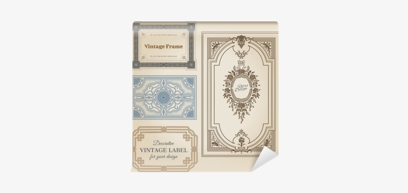 Vintage Frames And Design Elements - Vector Graphics, transparent png