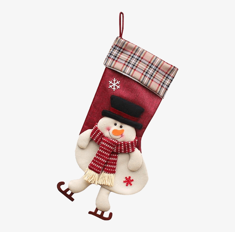 Image Product 8 - Christmas Stockings Dmcore 3pcs 18" 3d Plush Cute Santa, transparent png