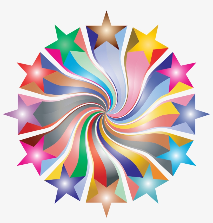 This Free Icons Png Design Of Prismatic Starburst Vortex, transparent png
