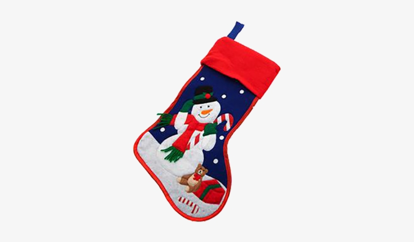 Snowman - Christmas Stocking, transparent png