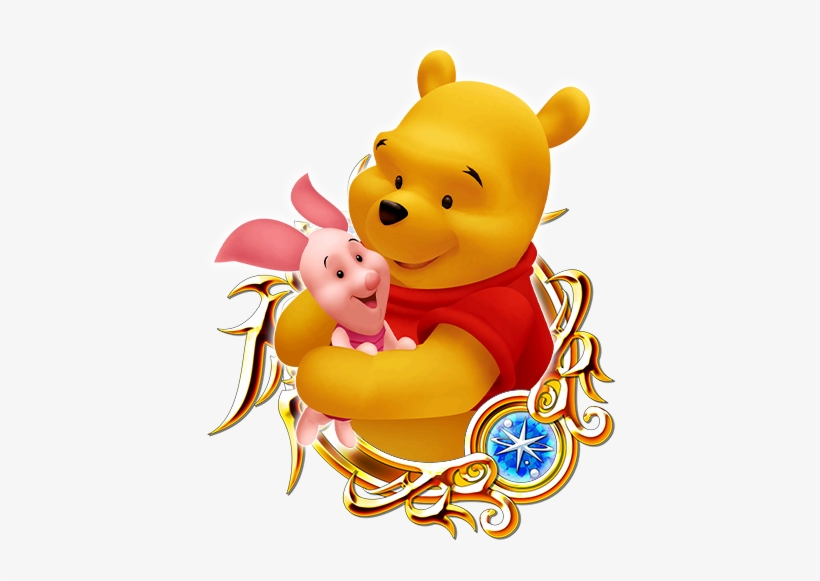 Pooh & Piglet - Kingdom Hearts Union X Medals, transparent png