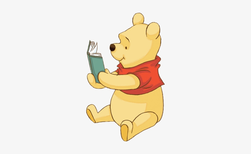 Poohbook2 - Winnie Pooh Con Un Libro, transparent png