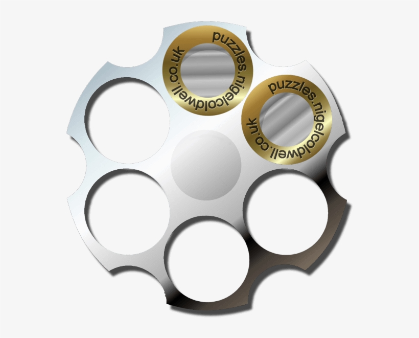 Picture Of A Revolver Containing Two Bullets For Russian - Russian Roulette Two Bullets, transparent png