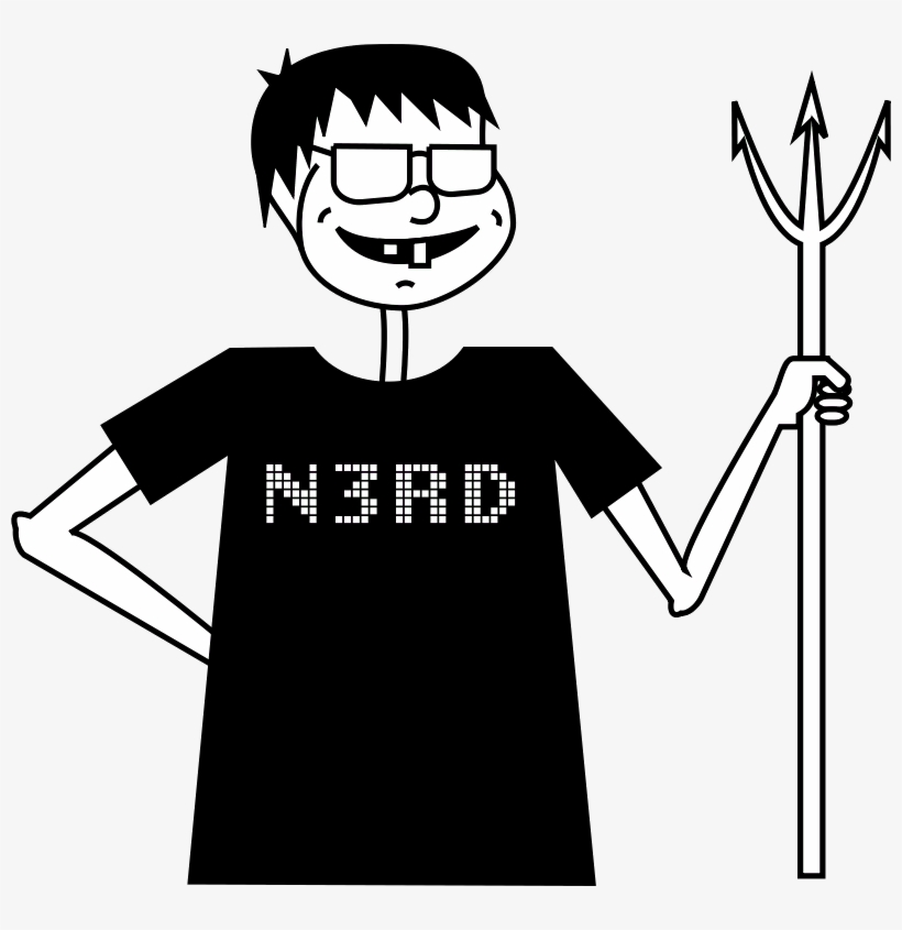 This Graphics Is An Evil Bookworm About Boy, Geek, - Nerd Evil, transparent png