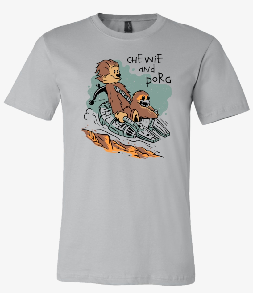 Chewie And Porg - Funny Police T Shirt, transparent png