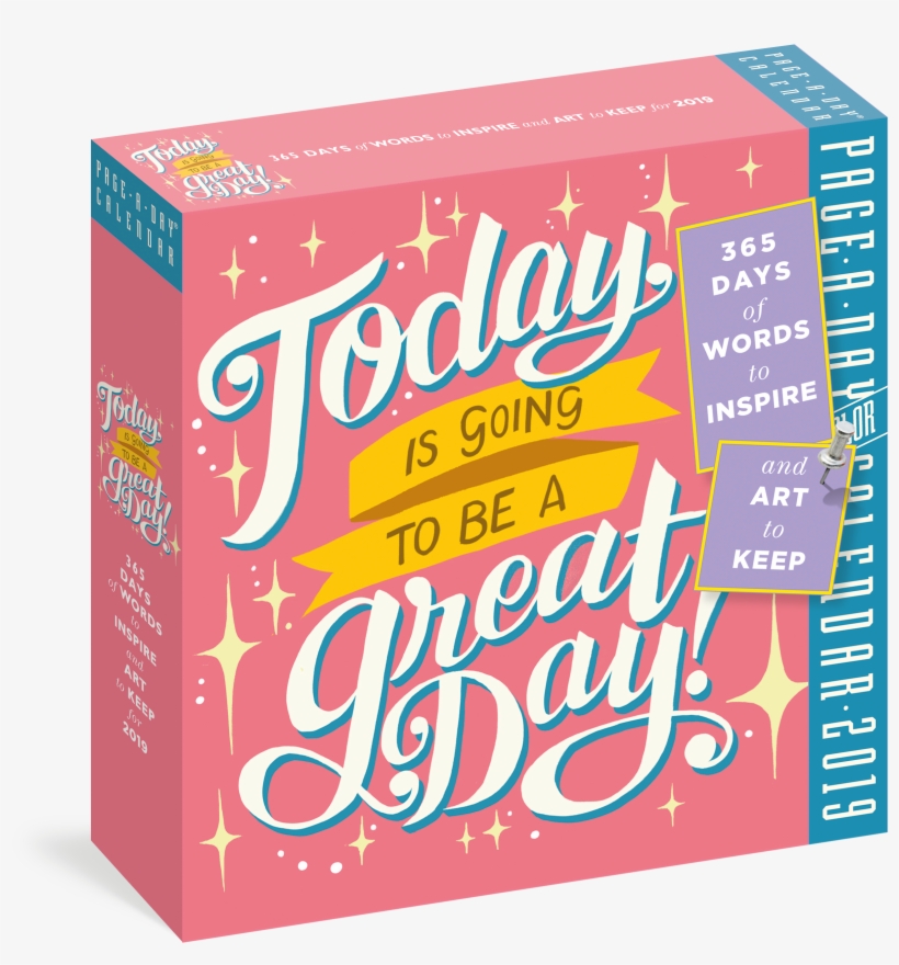 9781523502813 3d V=1537390857 - Today Is Going To Be A Great Day! Page-a-day Calendar, transparent png
