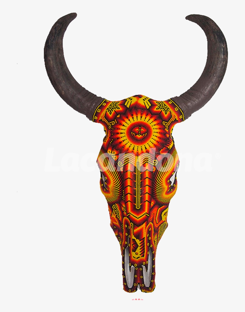 Huichol Bull Skull - Huichol, transparent png