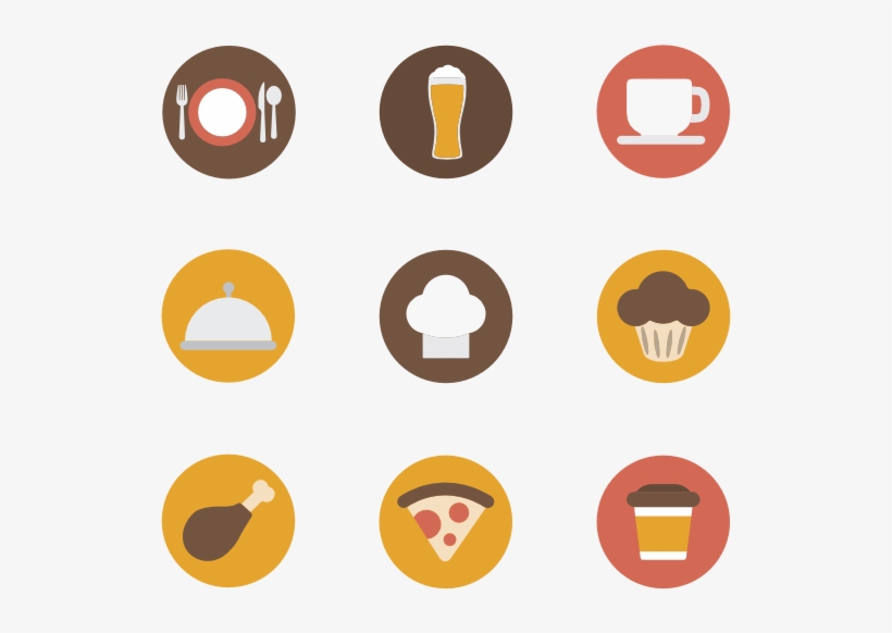 Linear Food Set 30 Icons - Flat Icon Dessert, transparent png