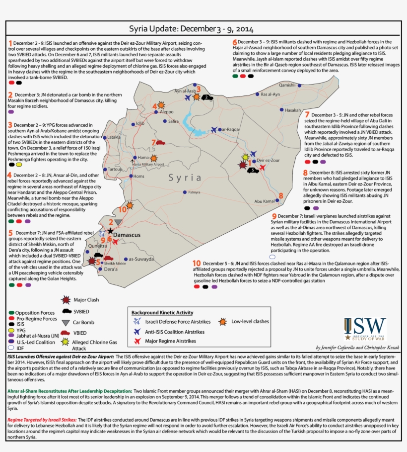 The Isis Campaign In Iraq And Syria Has Shifted Course - Map, transparent png