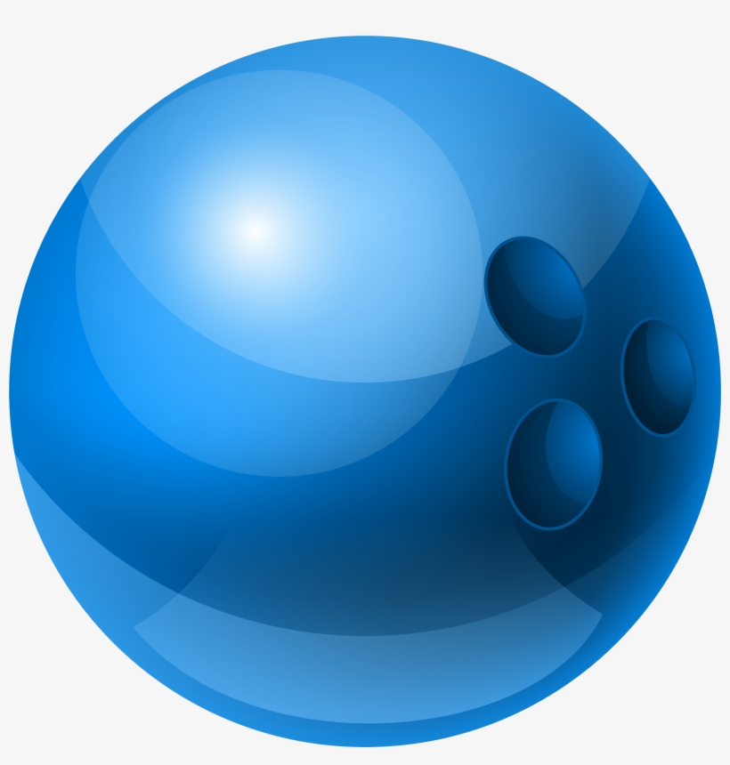 Blue Bowling Ball Png Clipart - Bowling Ball Png, transparent png