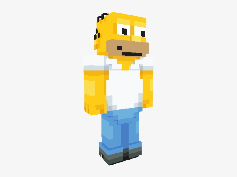 Undefined - Skin De Minecraft De Homero Simpson, transparent png