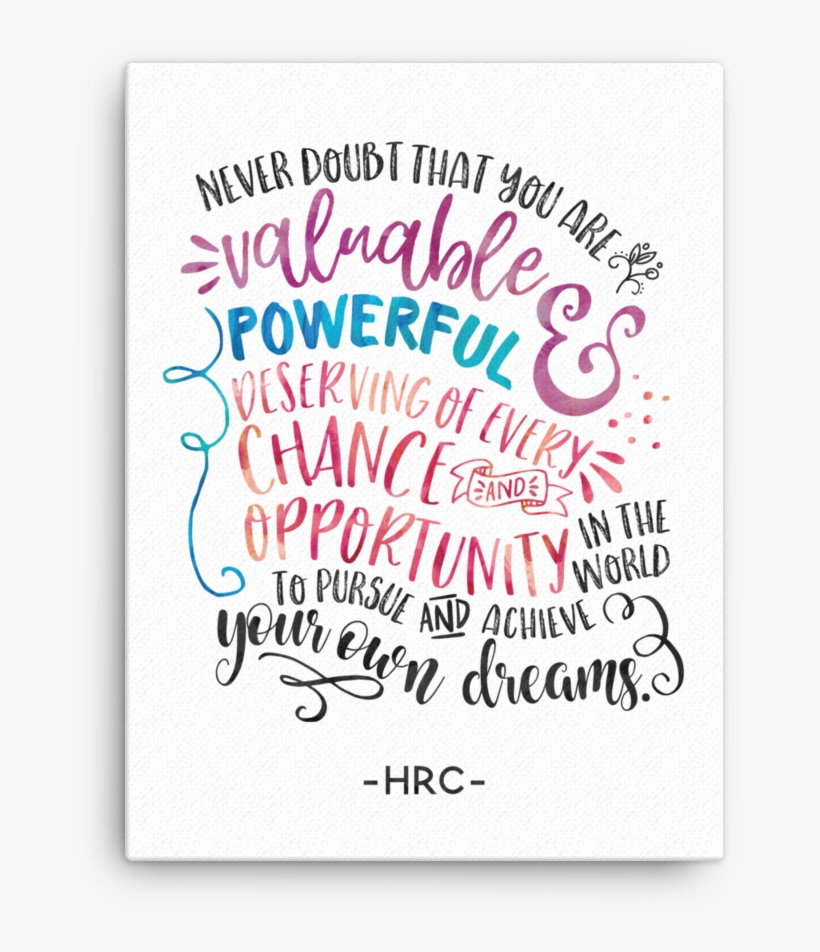 Hillary Clinton Quote / Typography - Christmas Card, transparent png