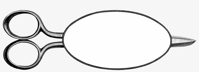 Library Clipart Label - Scissors Frame Png, transparent png