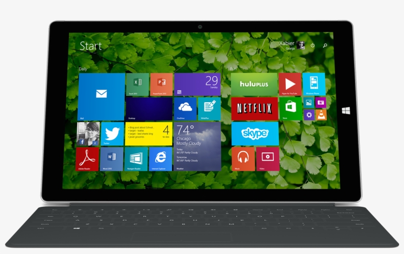 Surface 3 Mockup2 - Netbook, transparent png