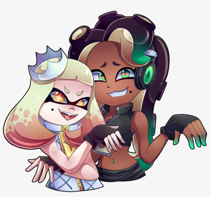 Splatoon 2 Cartoon Mammal Vertebrate Fictional Character - Splatoon Pearl And Marina, transparent png