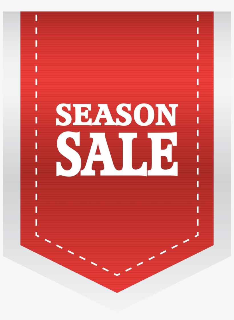 Red Season Sale Label Png Clipart Picture - Red Season Sale Label Png, transparent png