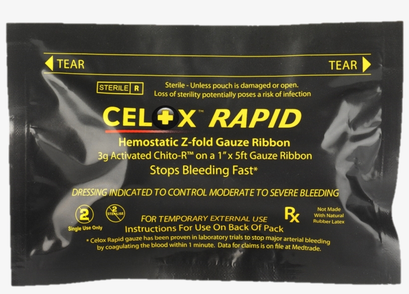 Hemostatic Gauze Celox-rap - Biostat Celox Z-fold Rapid Hemostatic Gauze - Small, transparent png