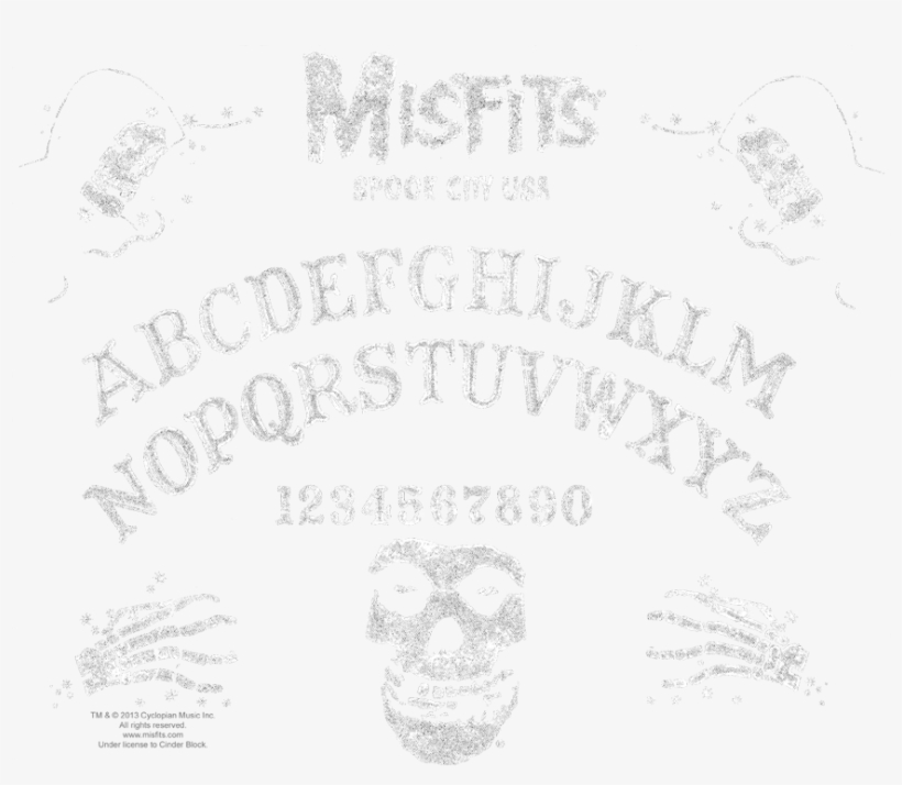 Misfits Ouija Board Juniors Tank - Ouija Board, transparent png