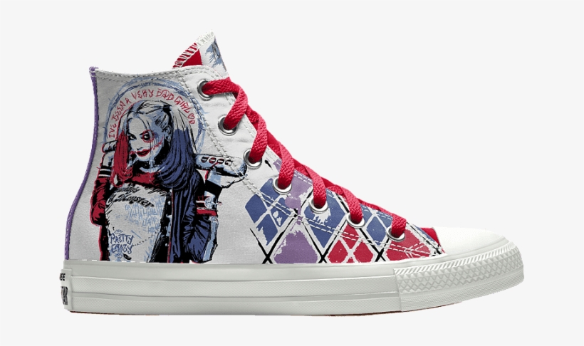 Suicide Squad Converse - Harley Quinn Converse Suicide Squad, transparent png