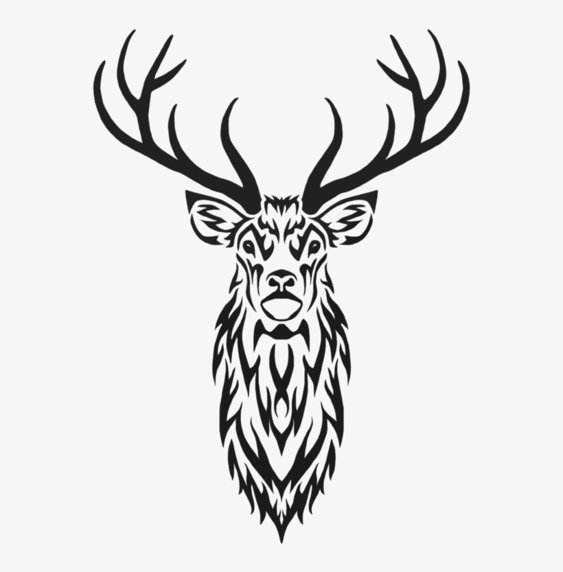 Stag Drawing At Getdrawings - Stag Tribal, transparent png