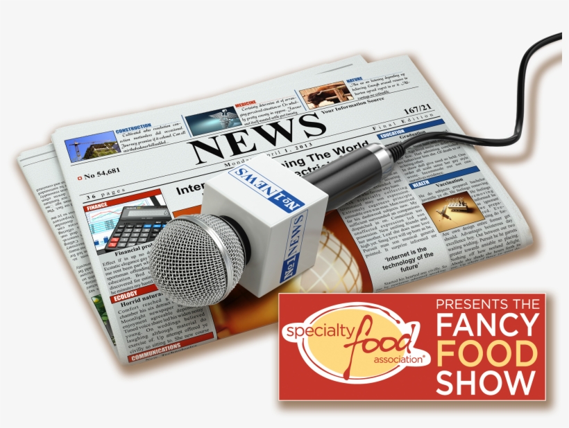 2018 Summer Fancy Food Show Coverage - Newspaper Microphone, transparent png