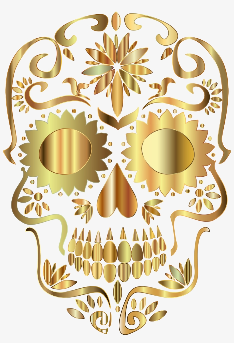 Calavera Skull Bone Desktop Wallpaper Clip Art - Red And Orange Sugar Skull Throw Blanket, transparent png