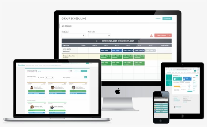 Dominion's Payroll Software Shown On A Laptop, Desktop, - Operating System, transparent png