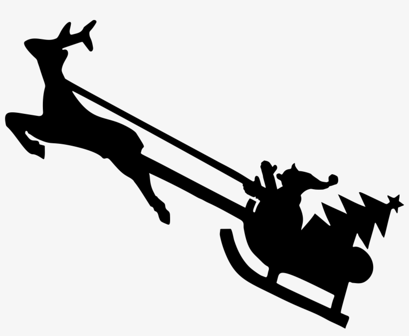Deer Head Silhouette Sm E1386218421444 - Reindeer Clipart Silhouette, transparent png
